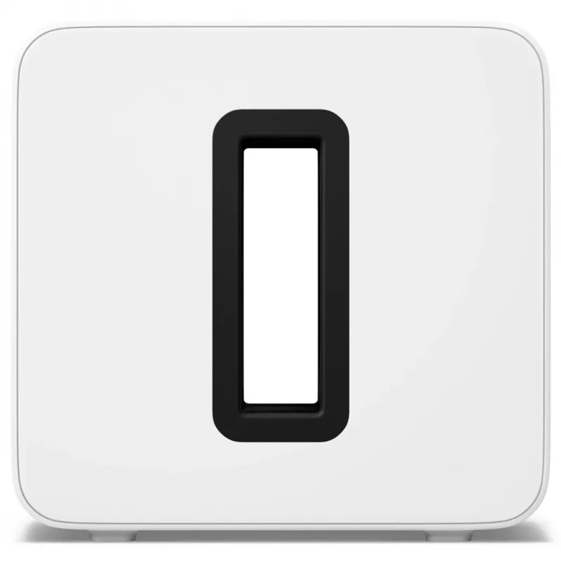 Aktyvus žemų dažnių garsiakalbis Sonos Sub 4 – D klasės stiprintuvas, AC 110–240V, 40,2×15,8×38,9 cm, juodas arba baltas