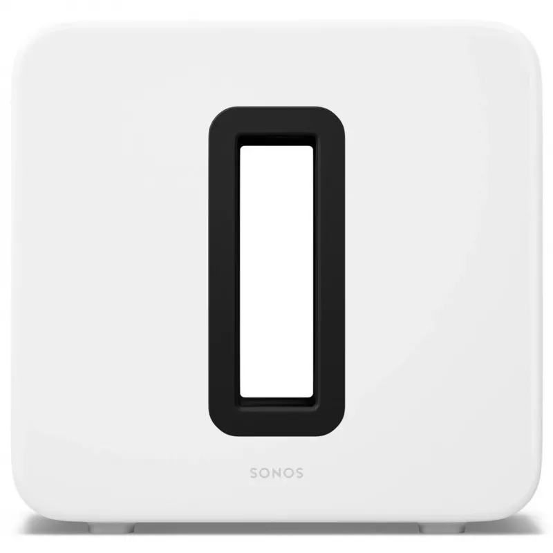 Aktyvus žemų dažnių garsiakalbis Sonos Sub 4 – D klasės stiprintuvas, AC 110–240V, 40,2×15,8×38,9 cm, juodas arba baltas