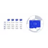 Samsung T7 256 GB mėlyna microSDXC atminties kortelė UHS-I U3 V30 skaitymas 170 MB/s