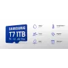 Samsung T7 256 GB mėlyna microSDXC atminties kortelė UHS-I U3 V30 skaitymas 170 MB/s