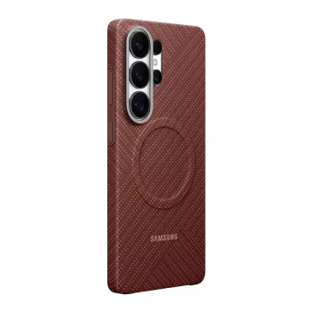 Samsung Carbon Magnet Dėklas Galaxy S26 Ultra, Raudonas