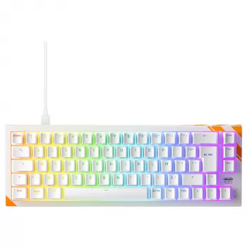 Mechaninė žaidimų klaviatūra Cherry K5 Pro TMR Compact 65% AZERTY RGB Vairai USB Orange White