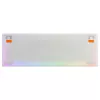 Mechaninė žaidimų klaviatūra Cherry K5 Pro TMR Compact — 65 % QWERTY USB laidinė, RGB, magnetinis jungiklis, oranžinė/balta