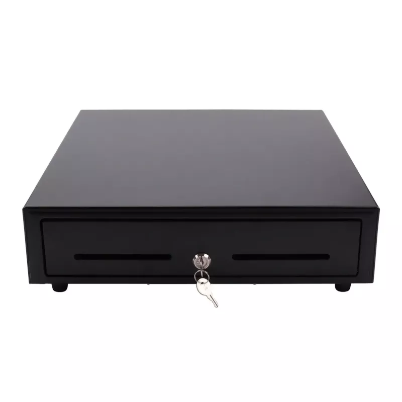 Elektrinė kasos dėžutė Olympia LD 410A, metalinis korpusas, juoda, 415×410×104 mm