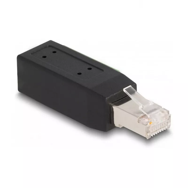 DeLOCK RJ45 kištukas Cat.5e į gnybtų bloką adapteris 90° kampu
