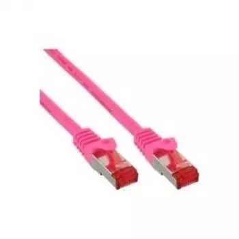 InLine Patch Laidas S/FTP PiMF Cat.6 250MHz PVC varis rožinis 0,5m