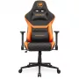 Universali žaidimų kėdė COUGAR Gaming Armor One V2 F, apmušta, paminkštinta sėdynė, juoda-oranžinė