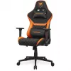 Universali žaidimų kėdė COUGAR Gaming Armor One V2 F, apmušta, paminkštinta sėdynė, juoda-oranžinė