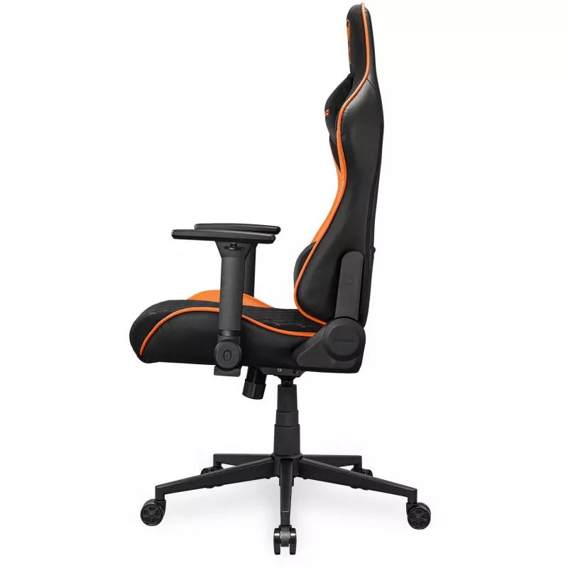 Universali žaidimų kėdė COUGAR Gaming Armor One V2 F, apmušta, paminkštinta sėdynė, juoda-oranžinė