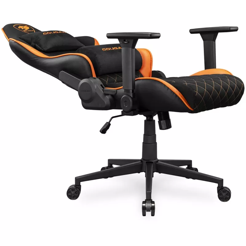 Universali žaidimų kėdė COUGAR Gaming Armor One V2 F, apmušta, paminkštinta sėdynė, juoda-oranžinė