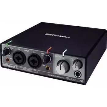Roland Rubix22 – stalinė garso sąsaja – juoda – USB – 24 bitų / 192 kHz – 44,1, 48, 96, 192 kHz – USB (417431A99)