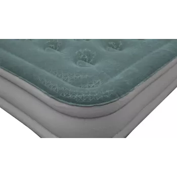 Dvivietis pripučiamas čiužinys Outwell 400116 – PVC, 1350×2000×300 mm, žalia/pilka