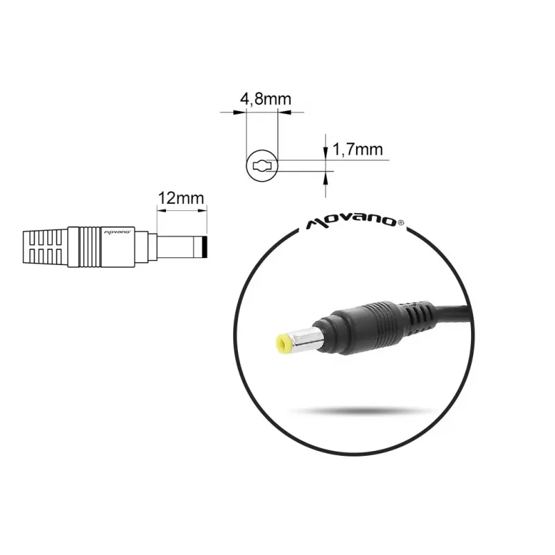 Nešiojamojo kompiuterio įkroviklis MITSU 10,5V 4,3A (4,8×1,7 mm) Sony nešiojamiesiems