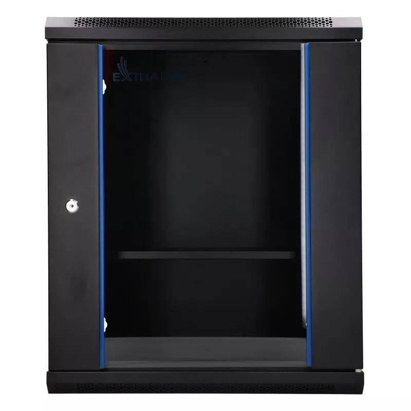Extralink Lite 12U 530X400 sieninis spintos stovas juodas su lentyna