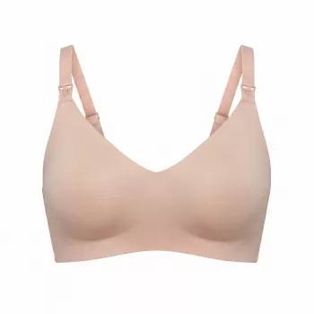 Momcozy YN21 maitinimo liemenėlė (XL) – vientisa, smėlio spalvos, bemontuota maitinimo liemenėlė