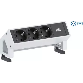 Bachmann Desk 2 ilginimo laidas 1 AC lizdas vidaus baltas (902.380)