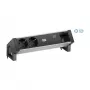 BACHMANN DESK2 ALU BLACK 2xSchutzkt.USBC, USB įkroviklis 60W 0,2m GST18
