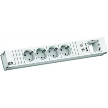 Bachmann CONI 4x CEE7/3 model 912.702 – kompaktiškas maitinimo blokas su 4 kištukiniais lizdais