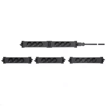 Maitinimo lizdas Bachmann STEP ALU 1x USB 1x pasirenkamas modulis 2x maitinimo lizdai