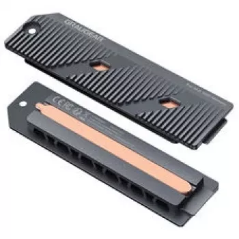 GrauGear G-PS5HS05+ aušinimo sprendimas su šilumos vamzdeliais M.2 NVMe SSD ir procesoriui, skirta PlayStation 5 Slim & Pro, pilka