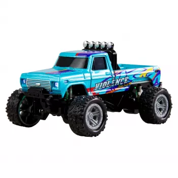 Monstrų sunkvežimis RC Amewi DieCast 1:64 RTR Mėlynas – liejamo metalo 1:64 mastelis, paruoštas važiavimui