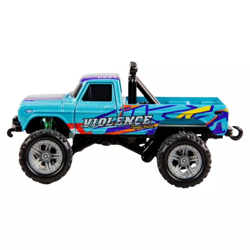 Monstrų sunkvežimis RC Amewi DieCast 1:64 RTR Mėlynas – liejamo metalo 1:64 mastelis, paruoštas važiavimui