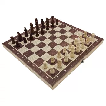 Extralink Toys Mediniai Šachmatai 3v1 Šaškės + Šachmatai + Nardai