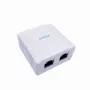 GEMBIRD Gniazdo natynkowe 2×RJ45 Cat6A FTP – sieninis ekranuotas lizdas