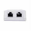 GEMBIRD Gniazdo natynkowe 2×RJ45 Cat6A FTP – sieninis ekranuotas lizdas