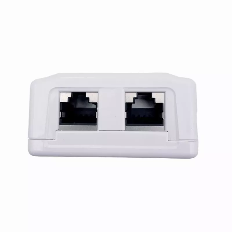 GEMBIRD Gniazdo natynkowe 2×RJ45 Cat6A FTP – sieninis ekranuotas lizdas