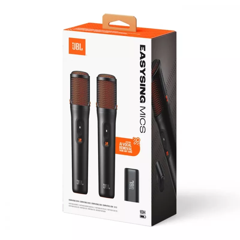 JBL EasySing Mics Black belaidžių mikrofonų rinkinys