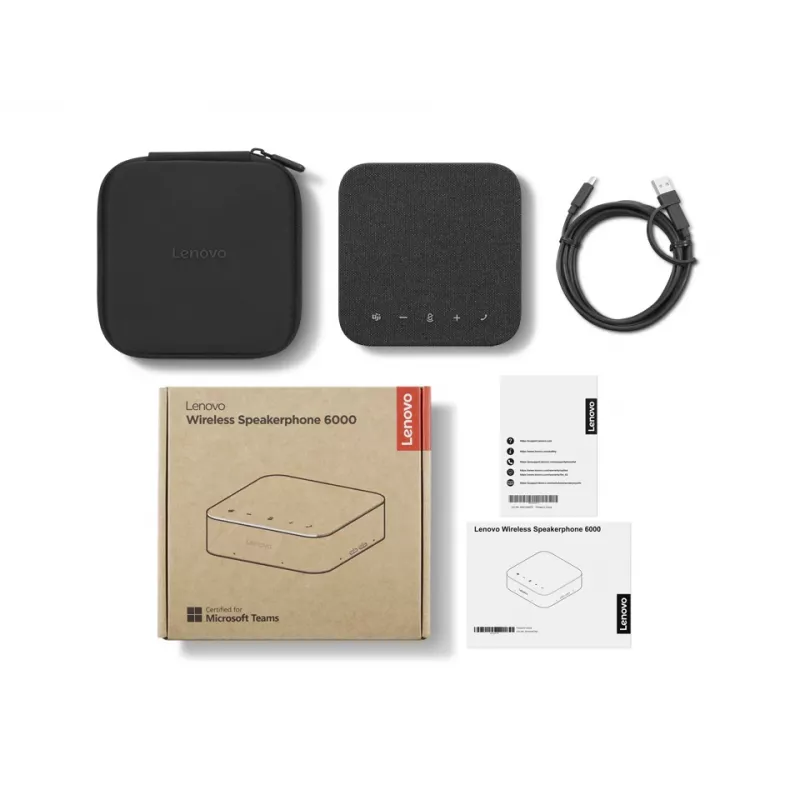 Garsiakalbis Lenovo 4Y71Q47766 – PC, Bluetooth, USB-C, Li-Ion 4215 mAh, Juoda