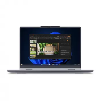 Konvertuojamas nešiojamas kompiuteris „2-in-1“ Lenovo ThinkBook 14 G6 IPL Copilot+ — Intel Core Ultra 5 325, 14 colių WUXGA liečiamasis ekranas, 16 GB DDR5, 512 GB SSD, Windows 11 Pro, pilka
