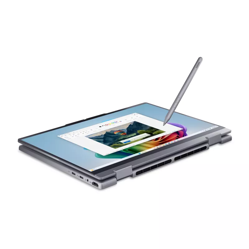 Konvertuojamas nešiojamas kompiuteris „2-in-1“ Lenovo ThinkBook 14 G6 IPL Copilot+ — Intel Core Ultra 5 325, 14 colių WUXGA liečiamasis ekranas, 16 GB DDR5, 512 GB SSD, Windows 11 Pro, pilka
