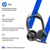 Ausinių rinkinys HP Poly Voyager Focus 2-M USB-C-C su USB-C/A adapteriu ir Poly+ 3 metų garantija