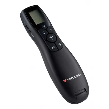 Verbatim Keynote Wireless Presenter su LCD ekranu, RF, USB, 30 m, juoda