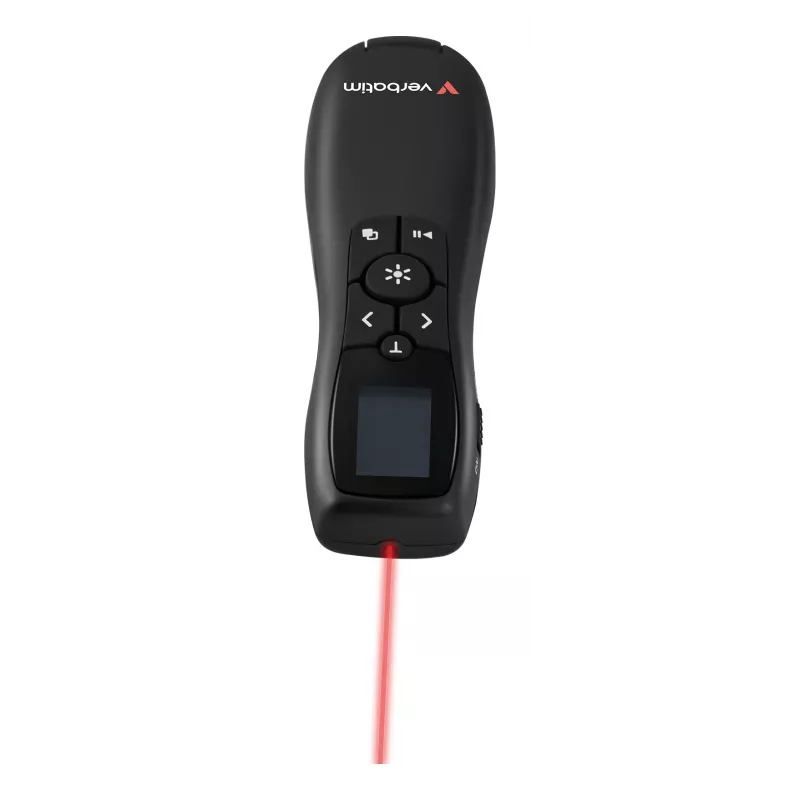 Verbatim Keynote Wireless Presenter su LCD ekranu, RF, USB, 30 m, juoda