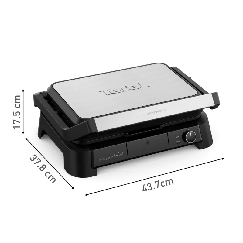 Tefal SuperGrill 3-in-1 XL GC520DE0 kontaktinė grilio keptuvė