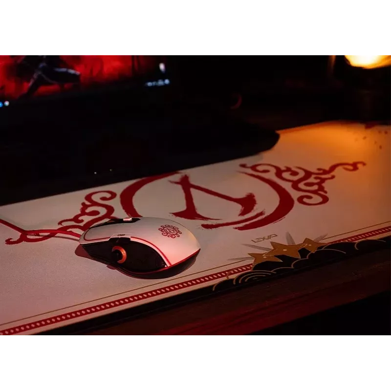 Lexip Assassin’s Creed Shadows „Initiate“ dėžutė: PC žaidimo pelė ir kilimėlis