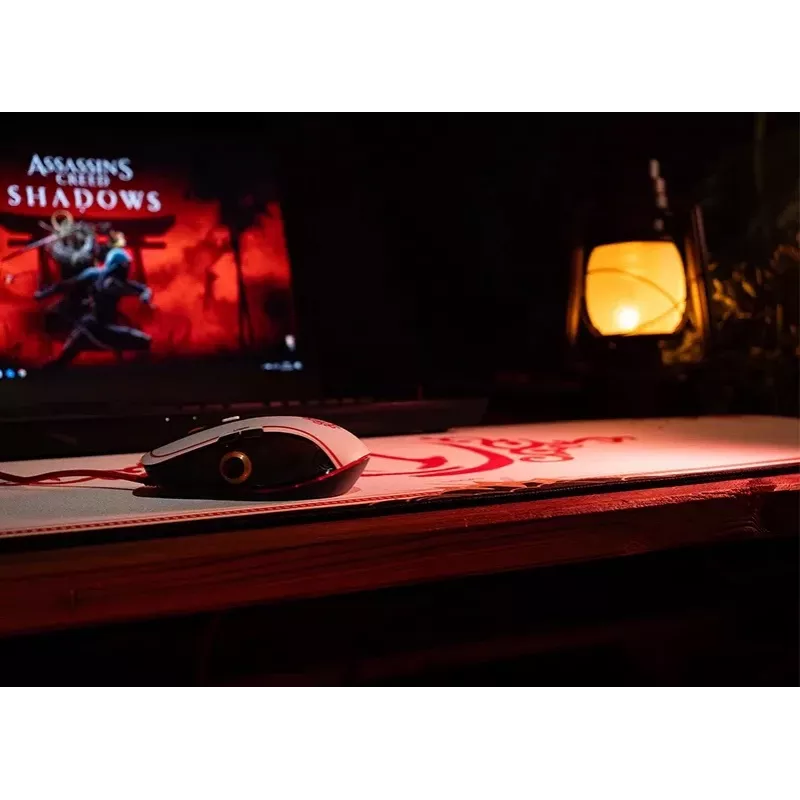 Lexip Assassin’s Creed Shadows „Initiate“ dėžutė: PC žaidimo pelė ir kilimėlis