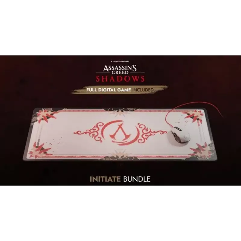 Lexip Assassin’s Creed Shadows „Initiate“ dėžutė: PC žaidimo pelė ir kilimėlis