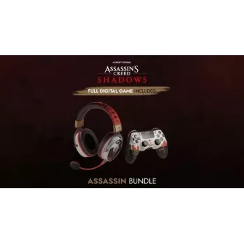 Ausinės Lexip Assassin’s Creed Shadows „Assassin“ Box PC žaidimų ausinės ir valdiklis
