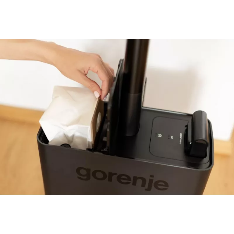 Gorenje SVC296749NEBL 2-in-1 belaidis kombinuotas siurblys, sausas valymas, HEPA filtras, be maišelio, 0,6 l, 550 W, antracitas