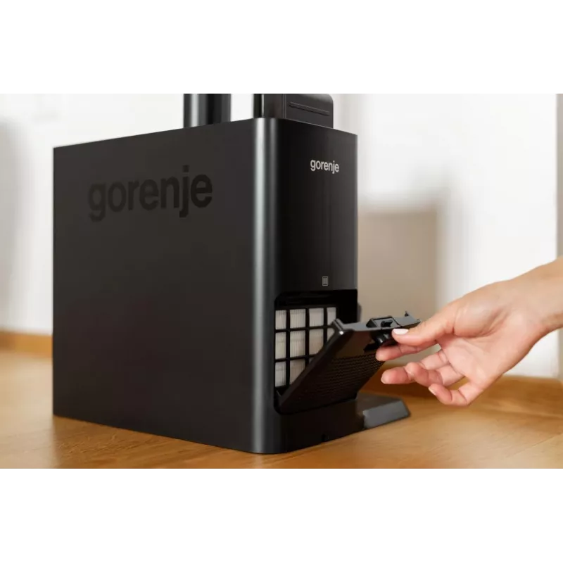 Gorenje SVC296749NEBL 2-in-1 belaidis kombinuotas siurblys, sausas valymas, HEPA filtras, be maišelio, 0,6 l, 550 W, antracitas