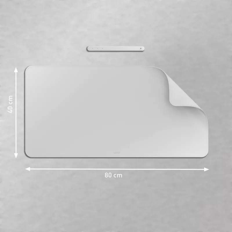 Leitz didelis stalinis kilimėlis, pilkas, PVC, 400 mm x 800 mm, 2 mm