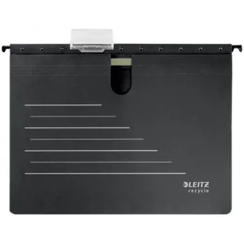 Leitz Alpha® Recycle segtuvas su pakabinimo strypais, A4, juoda, kartonas, 348 mm, 2 mm, 270 mm