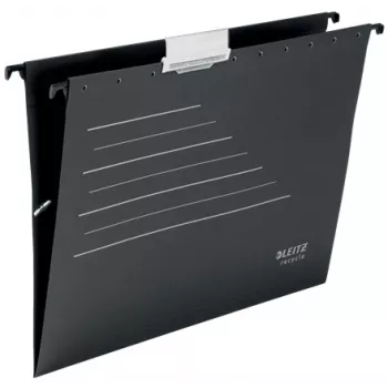 Leitz Alpha® Recycle kabančioji byla, A4, juoda, kartonas, 80 g/m², 150 lapų, 348 mm