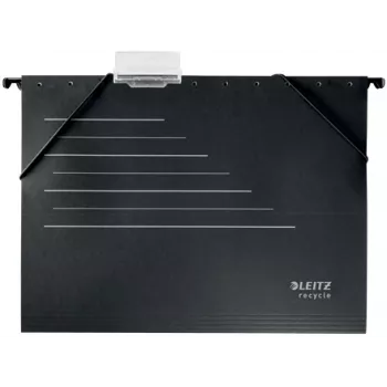 Leitz Alpha® Recycle kabančioji byla, A4, juoda, kartonas, 80 g/m², 150 lapų, 348 mm
