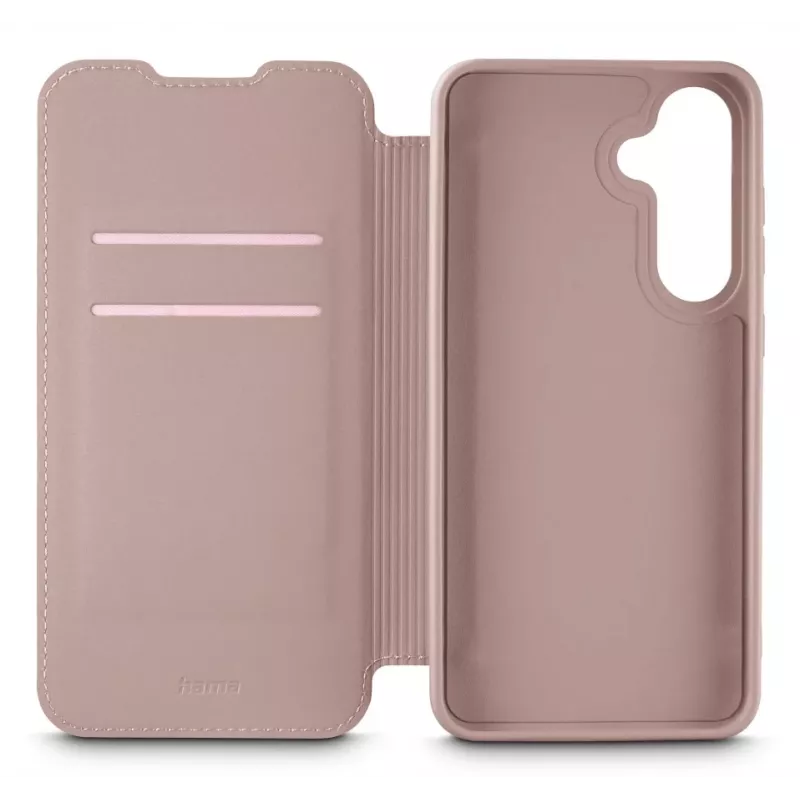 Dėklas „Folio“ Hama Fantastic Feel, Samsung Galaxy A56 5G, 17 cm, 2 kortelių kišenės, nudė