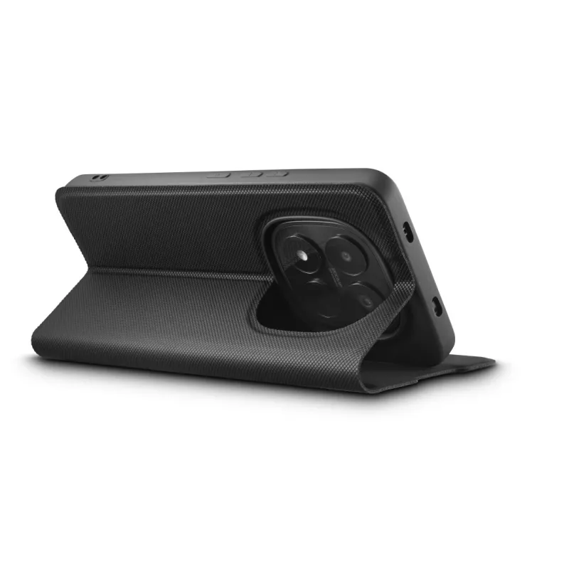 Dėklas HAMA Daily Protect „folio“ telefonui Xiaomi Redmi Note 15 Pro 4G, 17,2 cm (6,77 colio), juodas, 2 kortelių kišenės, stalinis stovas